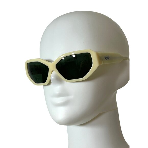 Meraki Hangover Glasses Cream Green Fashion Sunglasses Faux Leather Case Pouch main image 6